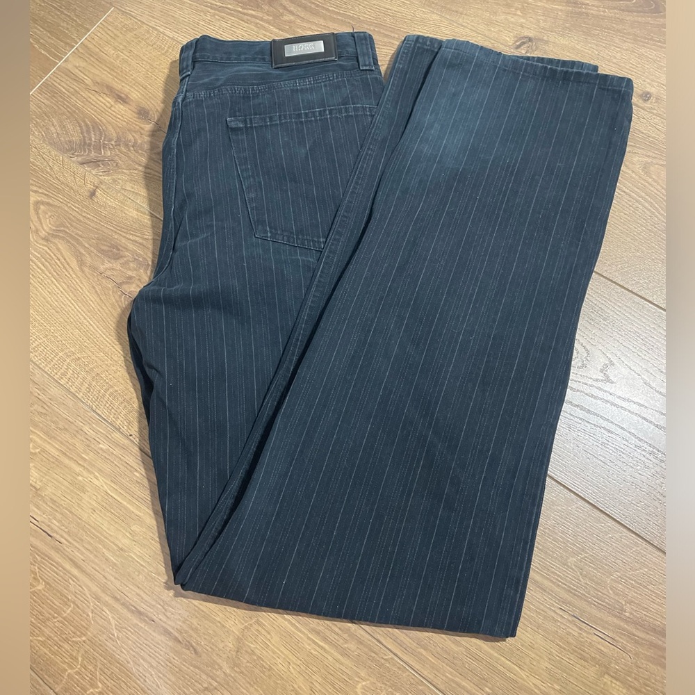 Hugo Boss Men's Straight Jeans - Navy Pinstripe